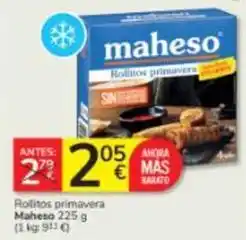 Consum Maheso - rollitos primavera oferta