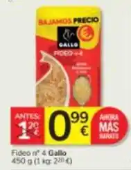 Consum Gallo - fideo n° 4 oferta