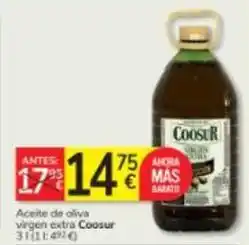 Consum Coosur - aceite de oliva virgen extra oferta