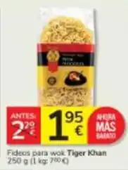 Consum Tiger khan - fideos para wok oferta