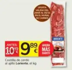 Consum Mas - costilla de cerdo al ajillo oferta