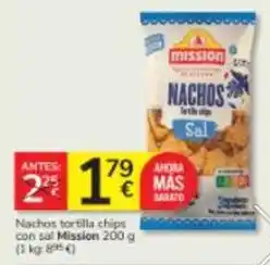 Consum Mission - nachos tortilla chips con sal oferta