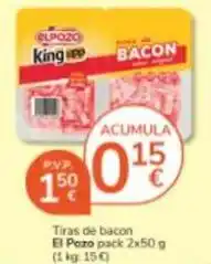 Consum El pozo - tiras de bacon oferta