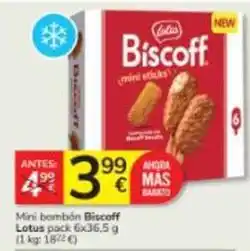 Consum Lotus - mini bambion biscoff oferta