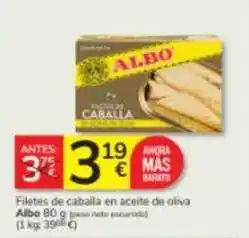 Consum Albo - filetes de caballa en aceite de oliva oferta