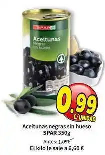 SPAR Spar - aceitunas negras sin hueso oferta
