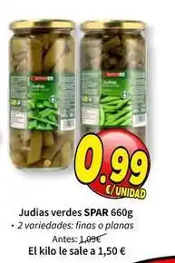 SPAR Spar - judias verdes oferta