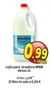 SPAR Spar - lejía para lavadora oferta