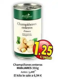 SPAR Manjares - champinones enteros oferta