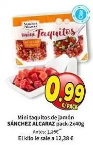 SPAR Sánchez alcaraz - mini taquitos de jamón oferta