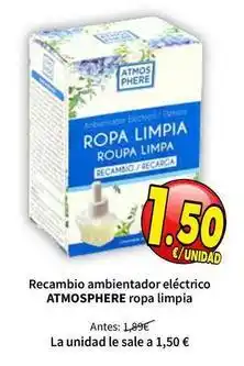 SPAR Recambio ambientador eléctrico ropa limpia oferta