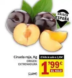 SPAR Origen - ciruela roja oferta