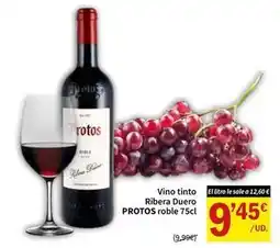 SPAR Protos - vino tinto ribera duero roble oferta