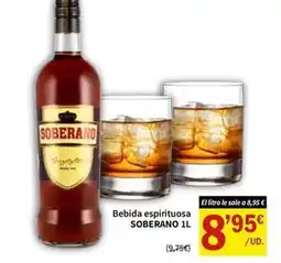 SPAR Soberano - bebida espirituosa oferta