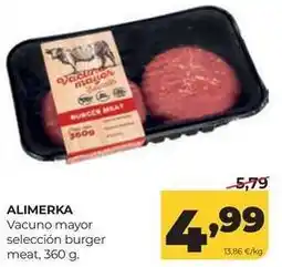 Alimerka Alimerka - vacuno mayor seleccion burger meat oferta