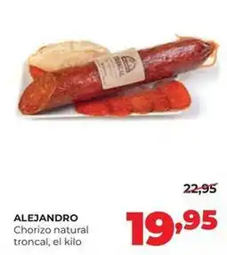 Alimerka Alejandro - chorizo natural troncal oferta