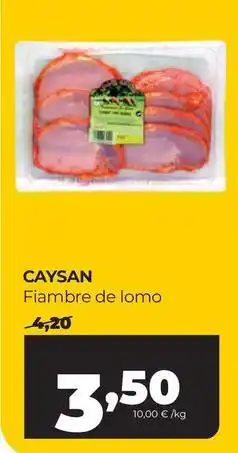 Alimerka Caysan - fiambre de lomo oferta