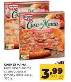 Alimerka Casa di mama - pizza casa di mama cuatro quesos o jamon y setas oferta