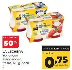 Alimerka La lechera - yogur con arandanos o fresas oferta