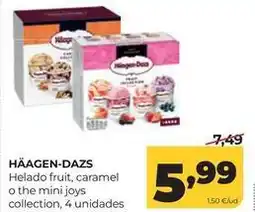 Alimerka Häagen-dazs - helado fruit, caramel o the mini joys collection oferta