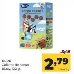 Alimerka Hero - galletas de cacao bluey oferta