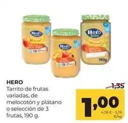 Alimerka Hero - tarrito de frutas oferta