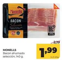 Alimerka Monells - bacon ahumado seleccion oferta