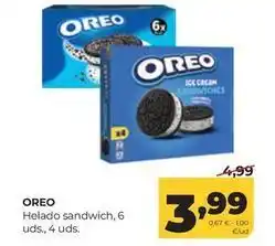 Alimerka Oreo - helado sandwich oferta