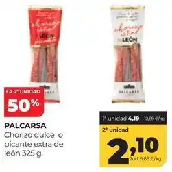 Alimerka Palcarsa - chorizo dulce o picante extra de león oferta