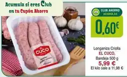 Masymas El cuco - longaniza criolla oferta