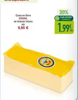 Masymas Anda - queso en barra de holanda victoria oferta