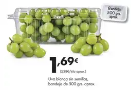 Supermercados Lupa Uva blanca sin semillas oferta