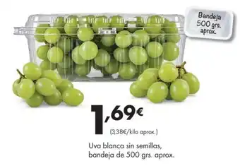 Uva blanca sin semillas
