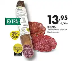 Supermercados Lupa Ibisma salchichón o chorizo ibérico extra oferta