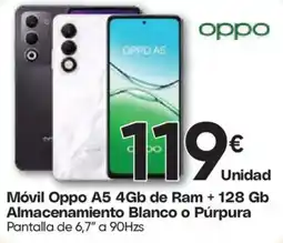 Hiper FROIZ Oppo A5 4gb de ram + 128 gb almacenamiento blanco o púrpura oferta