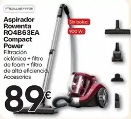 Hiper FROIZ Rowenta Aspirador RO4B63EA Compact Power oferta