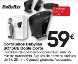Hiper FROIZ BabyLiss cortapelos sc758e doble corte oferta