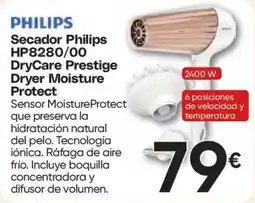 Hiper FROIZ philips secador philips hp8280/00 drycare prestige dryer moisture protect oferta