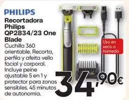 Hiper FROIZ Philips recortadora qp2834/23 one blade oferta
