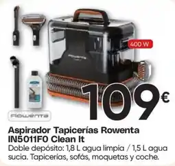 Hiper FROIZ Rowenta Aspirador Tapicerías IN5011FO Clean It oferta
