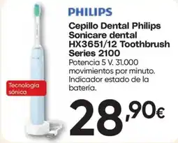 Hiper FROIZ Philips cepillo dental philips sonicare dental hx3651/12 toothbrush series 2100 oferta