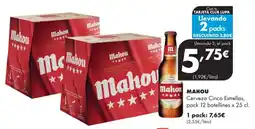 Supermercados Lupa Mahou Cerveza Cinco Estrellas oferta