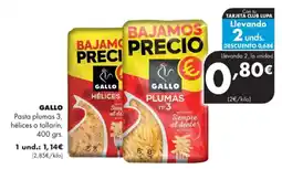 Supermercados Lupa Gallo pasta pluma 3 oferta