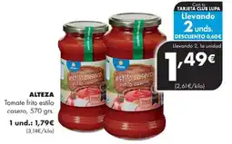 Supermercados Lupa Alteza tomate frito estilo casero oferta