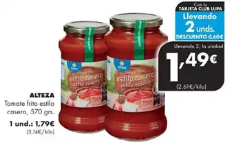 Alteza tomate frito estilo casero