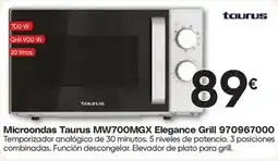Hiper FROIZ Taurus microondas mw700mgx elegance grill oferta