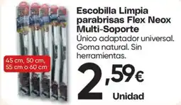 Hiper FROIZ Flex Neox Escobilla Limpia parabrisas Multi-Soporte oferta