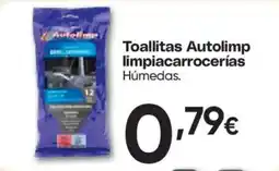Hiper FROIZ Autolimp toallitas limpiacarrocerias húmedas oferta