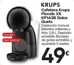 Hiper FROIZ Krups cafetera krups piccolo xs kp1a3b dolce gusto oferta