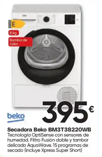 Beko secadora BM3T38220WB